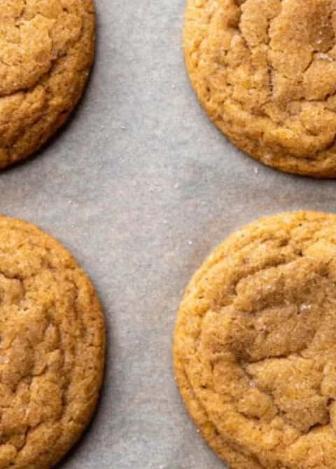 Chewy pumpkin cookies from In Bloom Bakery with warm spices and a soft texture
