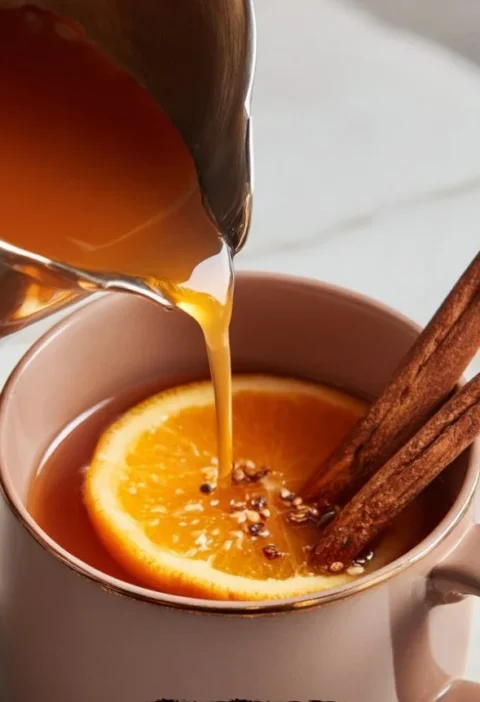 Cinnamon-Orange Simmer Pot with cloves creating a warm, inviting aroma.