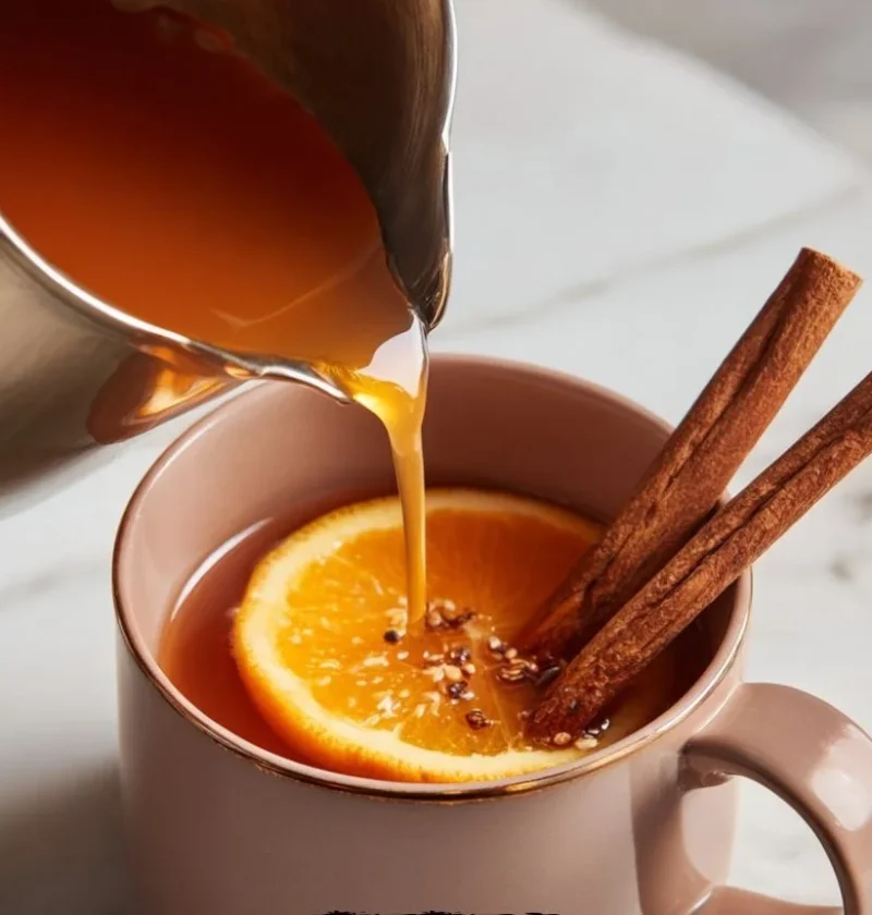 Cinnamon-Orange Simmer Pot with cloves creating a warm, inviting aroma.