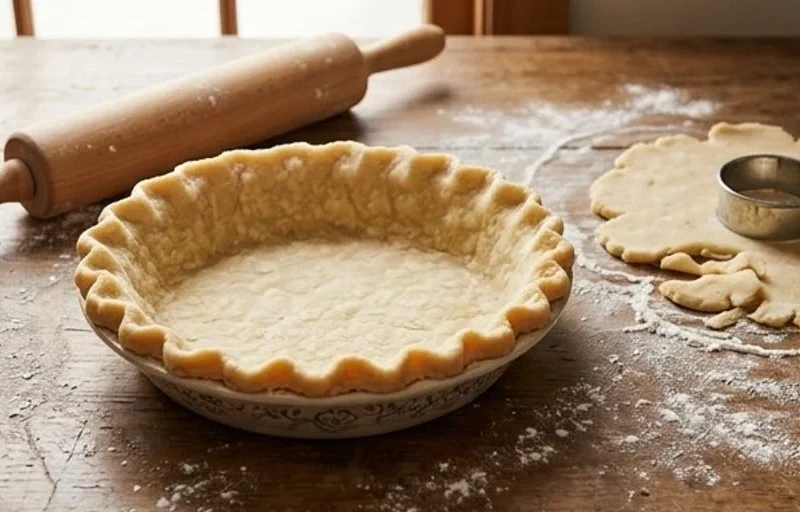 Delicious homemade crustless pumpkin pie ready to be served