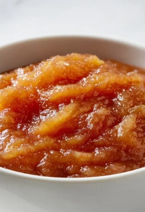 Delicious homemade applesauce in a jar for fall celebrations