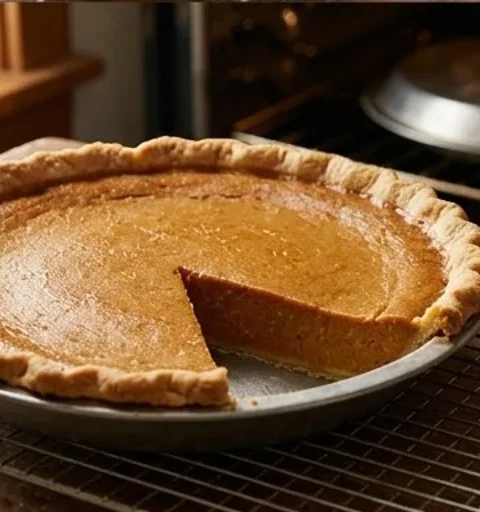 Libby's New Pumpkin Pie on a festive table, perfect for Thanksgiving.