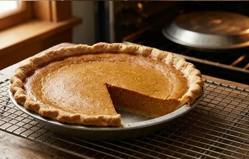 Libby's New Pumpkin Pie on a festive table, perfect for Thanksgiving.