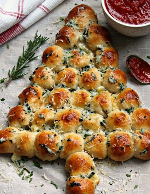 Cheesy Pull Apart Christmas Bread perfect for festive celebrations.