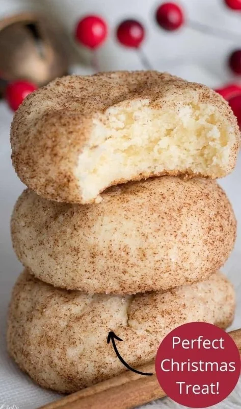 Delicious freshly baked cinnamon cream cheese cookies on a plate