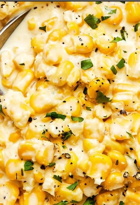 Creamed corn served in a bowl, a classic Thanksgiving side dish