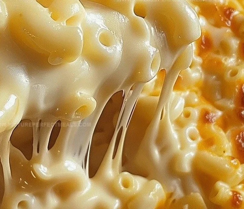 Creamy crockpot mac and cheese served in a family-friendly dish