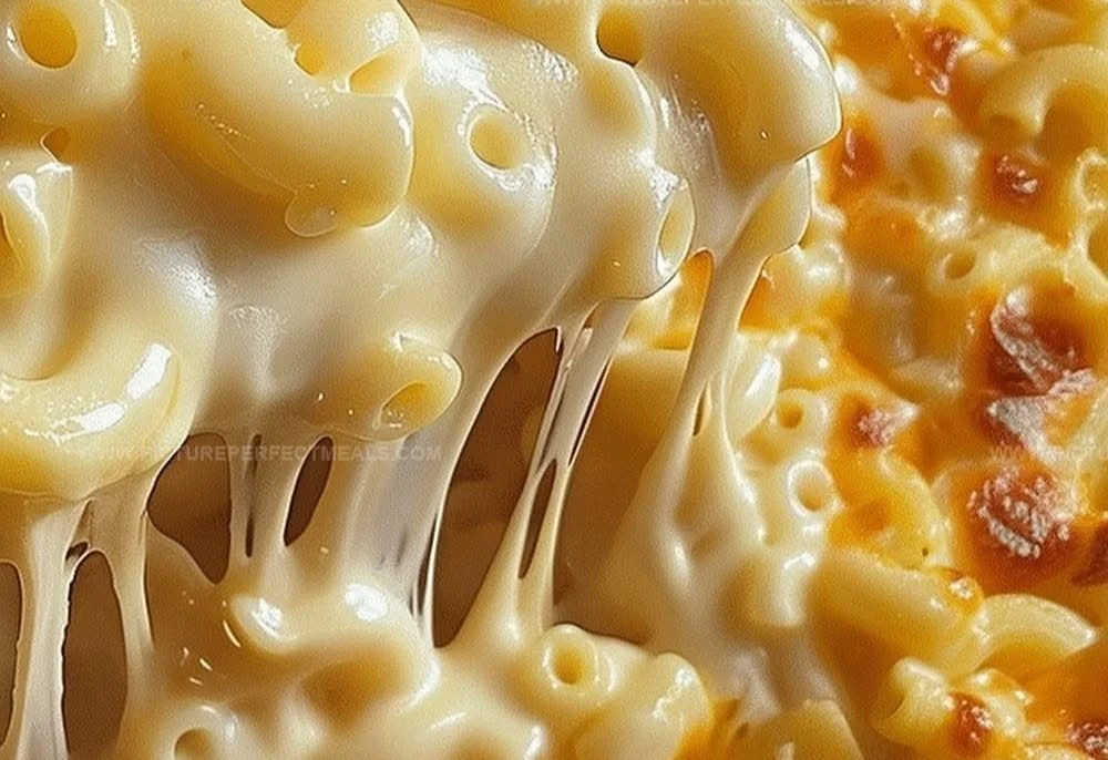 Creamy crockpot mac and cheese served in a family-friendly dish