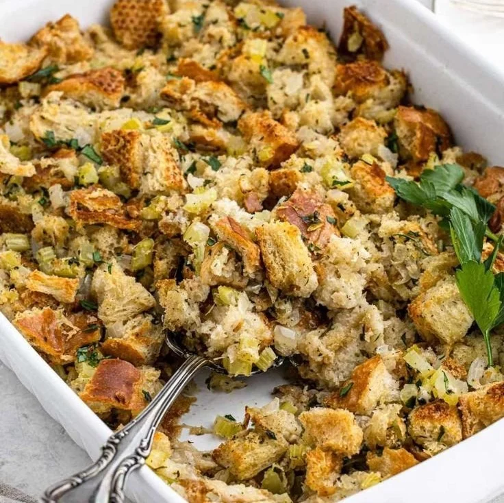 Delicious simple stuffing recipe made with fresh ingredients